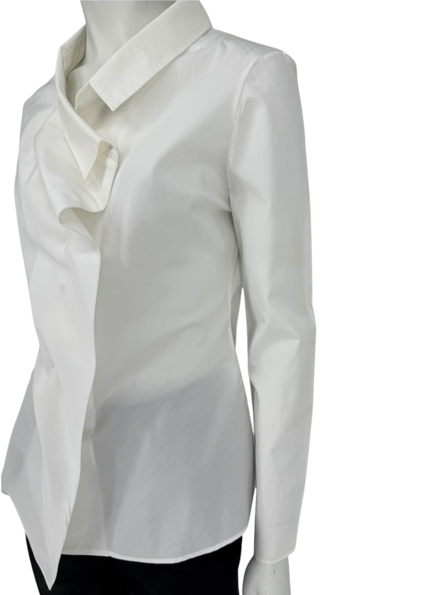 Jil Sander White Sculptural Front Shirt – Size IT 38