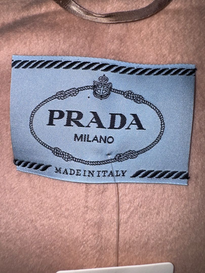 Prada Blush Pink Alpaca-Blend Cocoon Coat – Size IT 36
