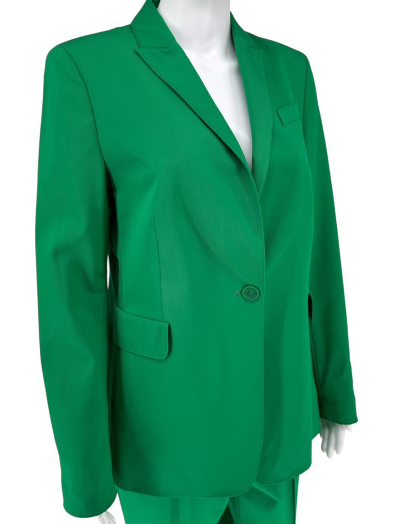 Akris Punto Emerald Green Wool Blend Pant Suit – Size 10