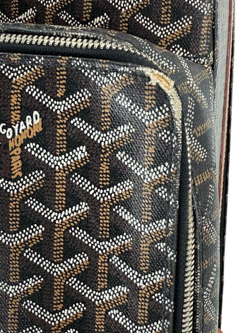 Goyard Goyardine Canvas Large Rolling Suitcase – 25.6" x 19.7" x 9.8"