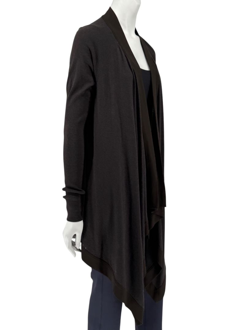Givenchy Soft Black/Charcoal Drape Cardigan – Size S