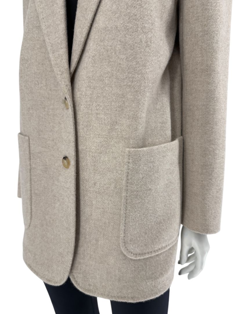 Max Mara Bronze-Gold Wool-Blend Blazer – Size IT 44