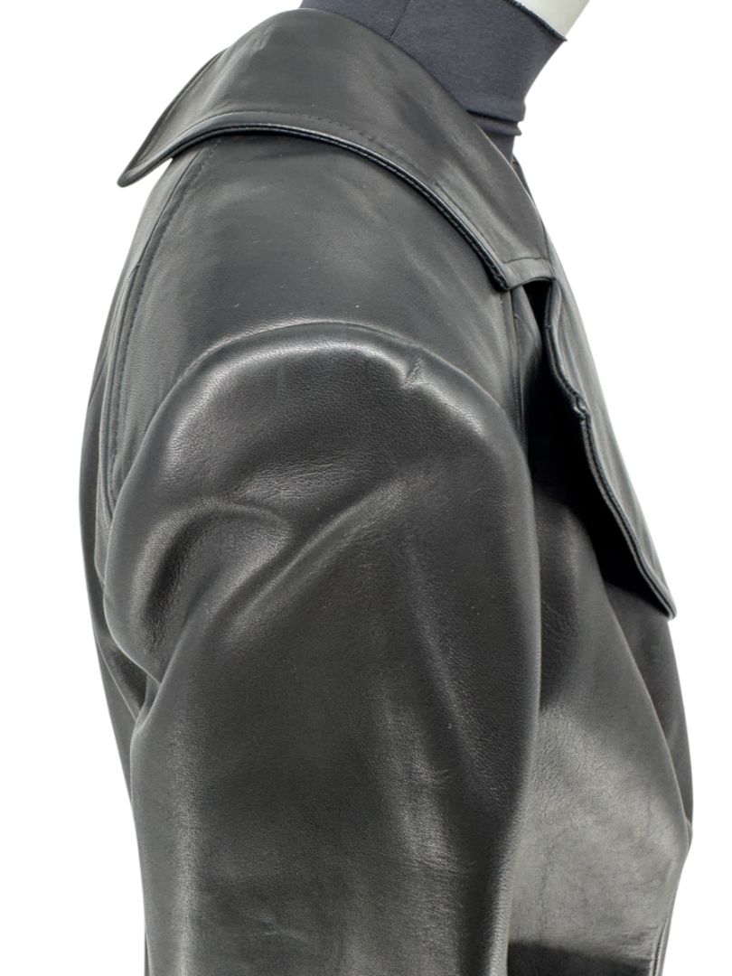 David Rodriguez Black Lambskin Leather Jacket – Pristine New With Tags