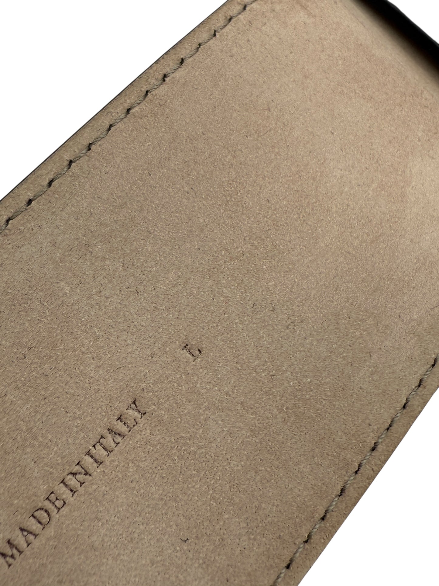 Brunello Cucinelli Brown Leather Wide Waist Belt L – Monili Bead Detail Made in Italy