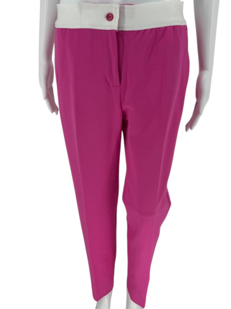 Max Mara Pink Cotton Top & Viscose Pant Set – Size Top 6 / Pants 12