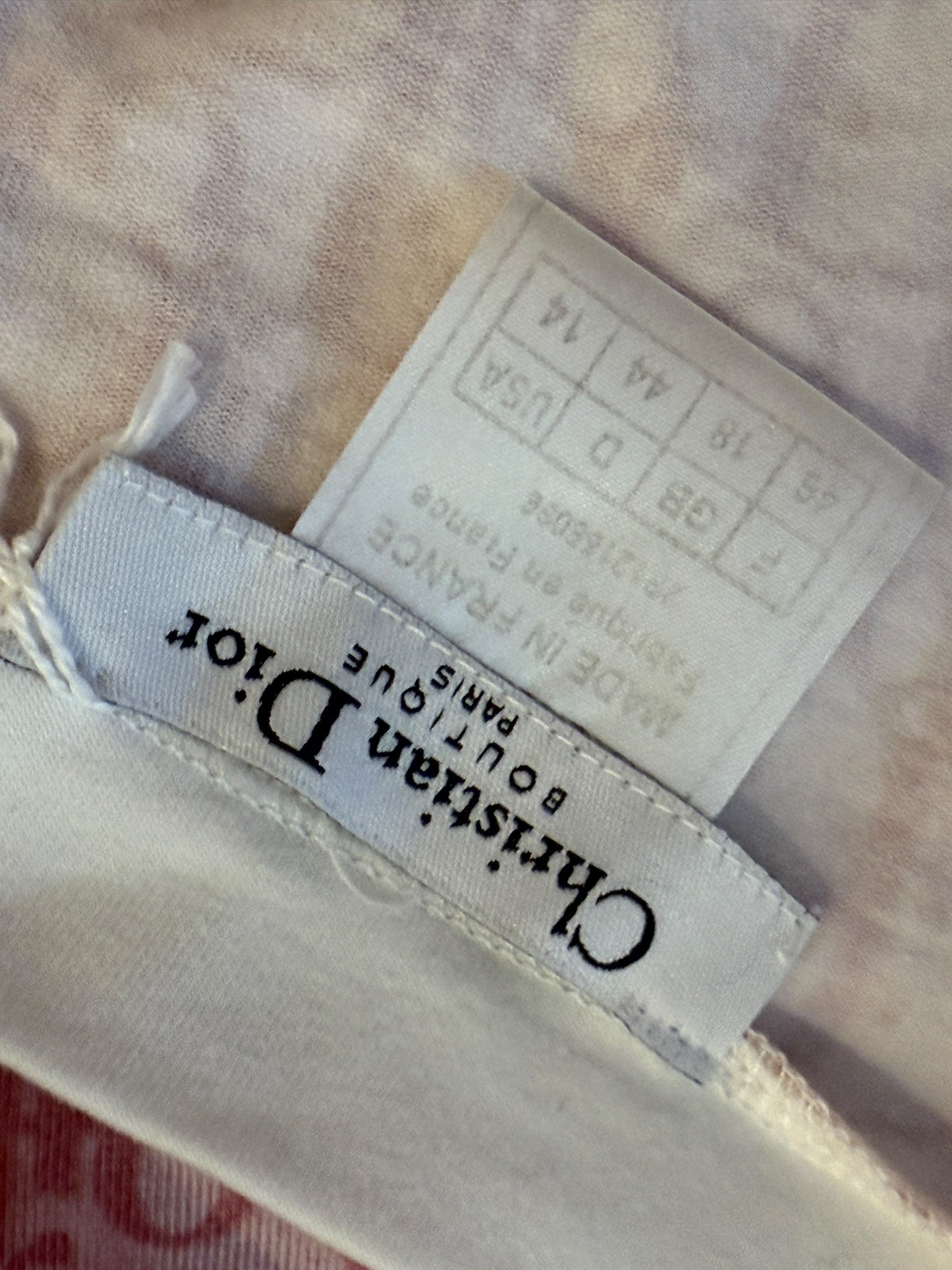 Christian Dior by John Galliano Diorissimo V-Neck Long Sleeve Shirt – Size FR 44
