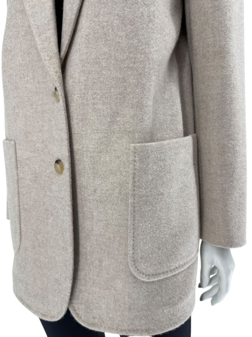 Max Mara Bronze-Gold Wool-Blend Blazer – Size IT 44
