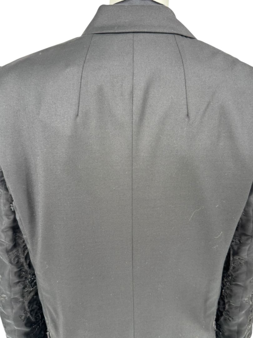 Pamella Roland Black Embellished Longline Jacket – Large