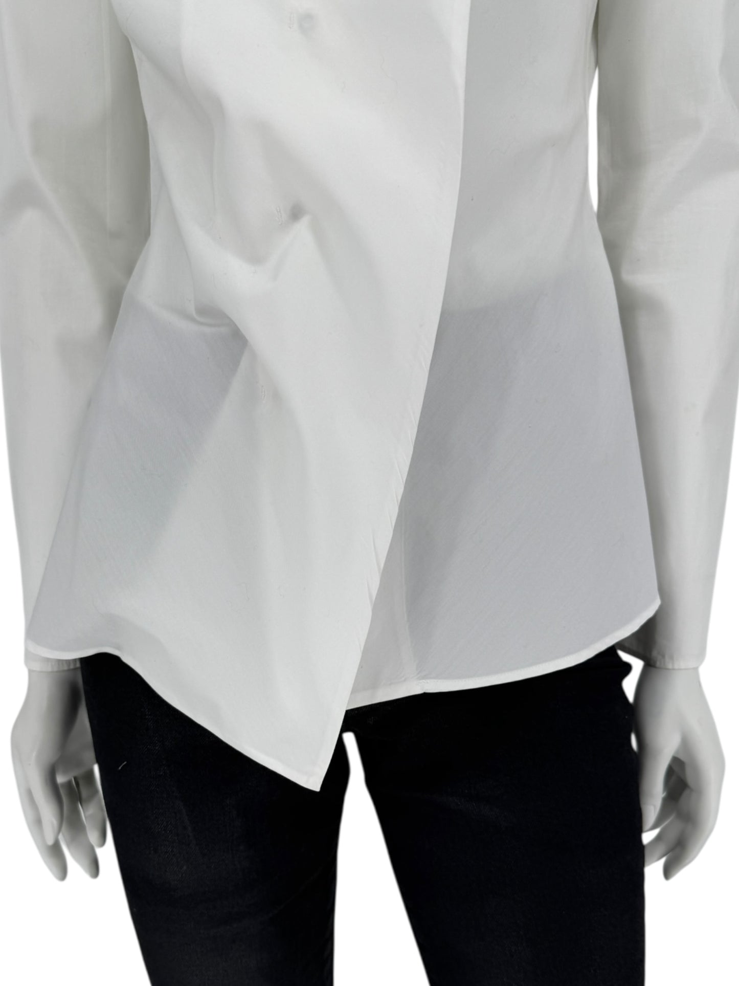 Jil Sander White Sculptural Front Shirt – Size IT 38
