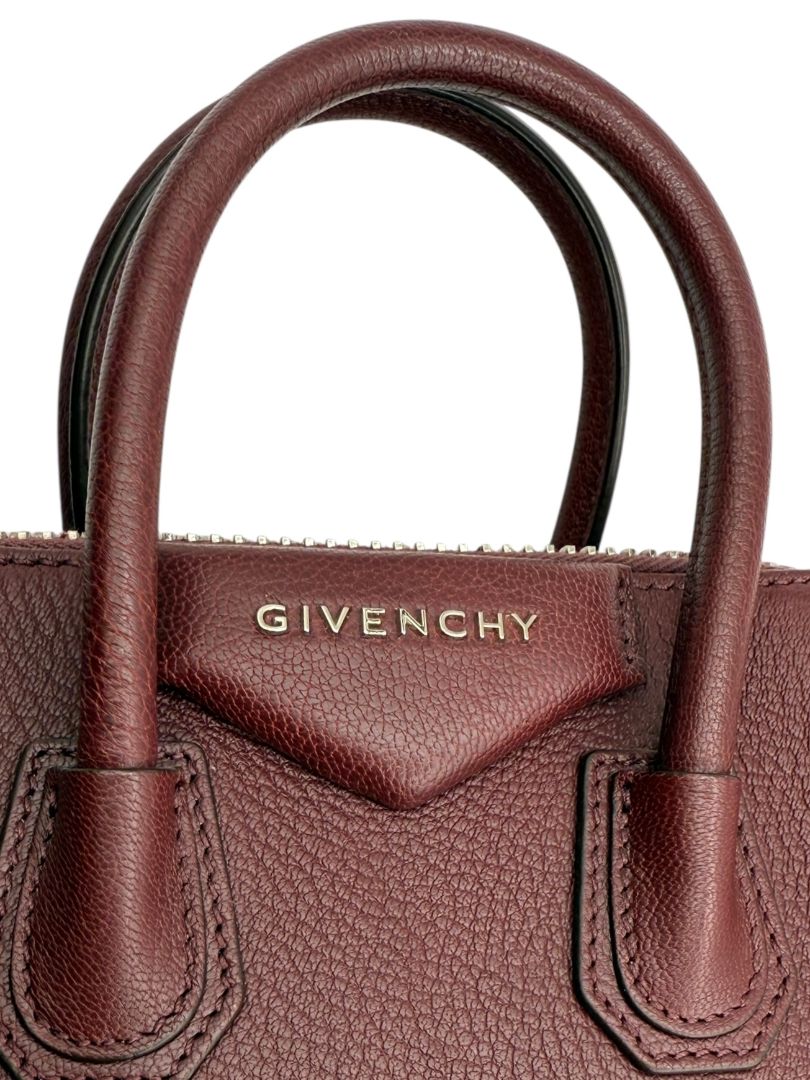 Givenchy Sugar Goatskin Mini Antigona Aubergine