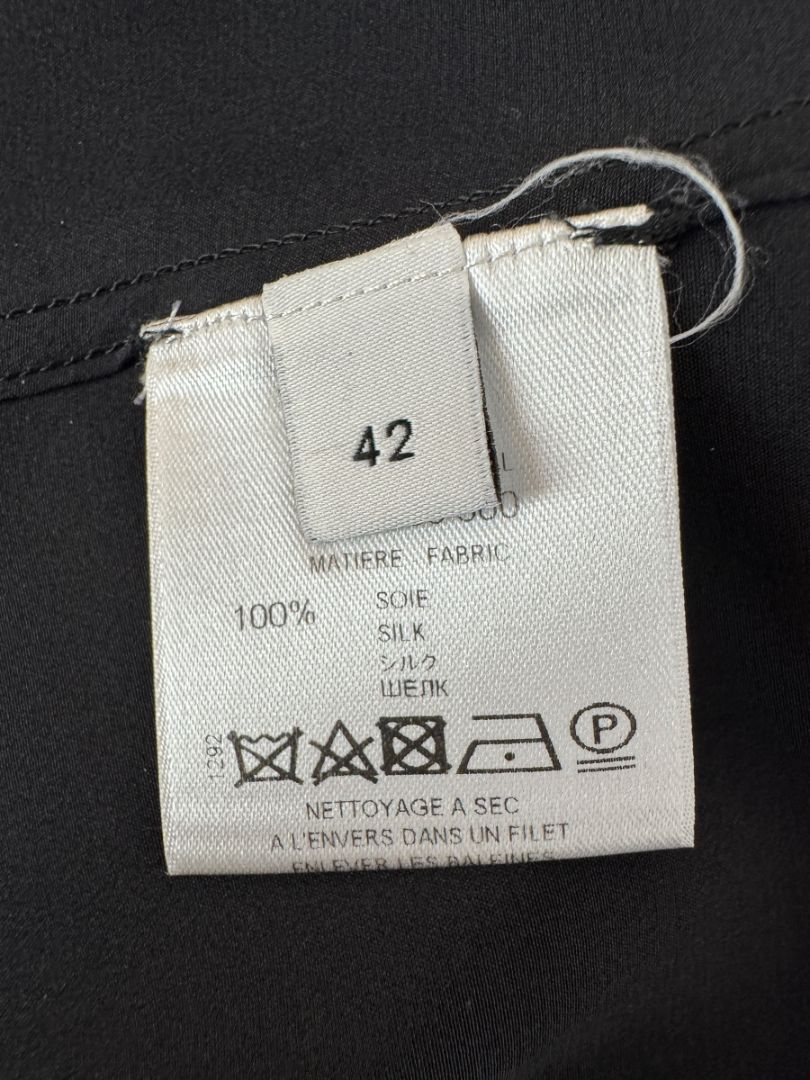 Givenchy Black Silk Tunic Shirt Dress – Size FR 42 (Fits Like M/L)