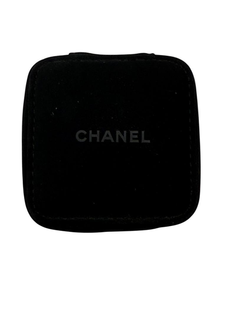 Chanel Black Travel Jewelry & Watch Case – Suede Zip Cube