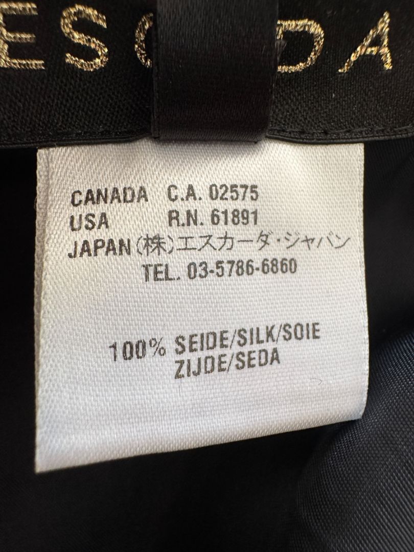 Escada Silk Plaid A-Line Skirt - Size 42