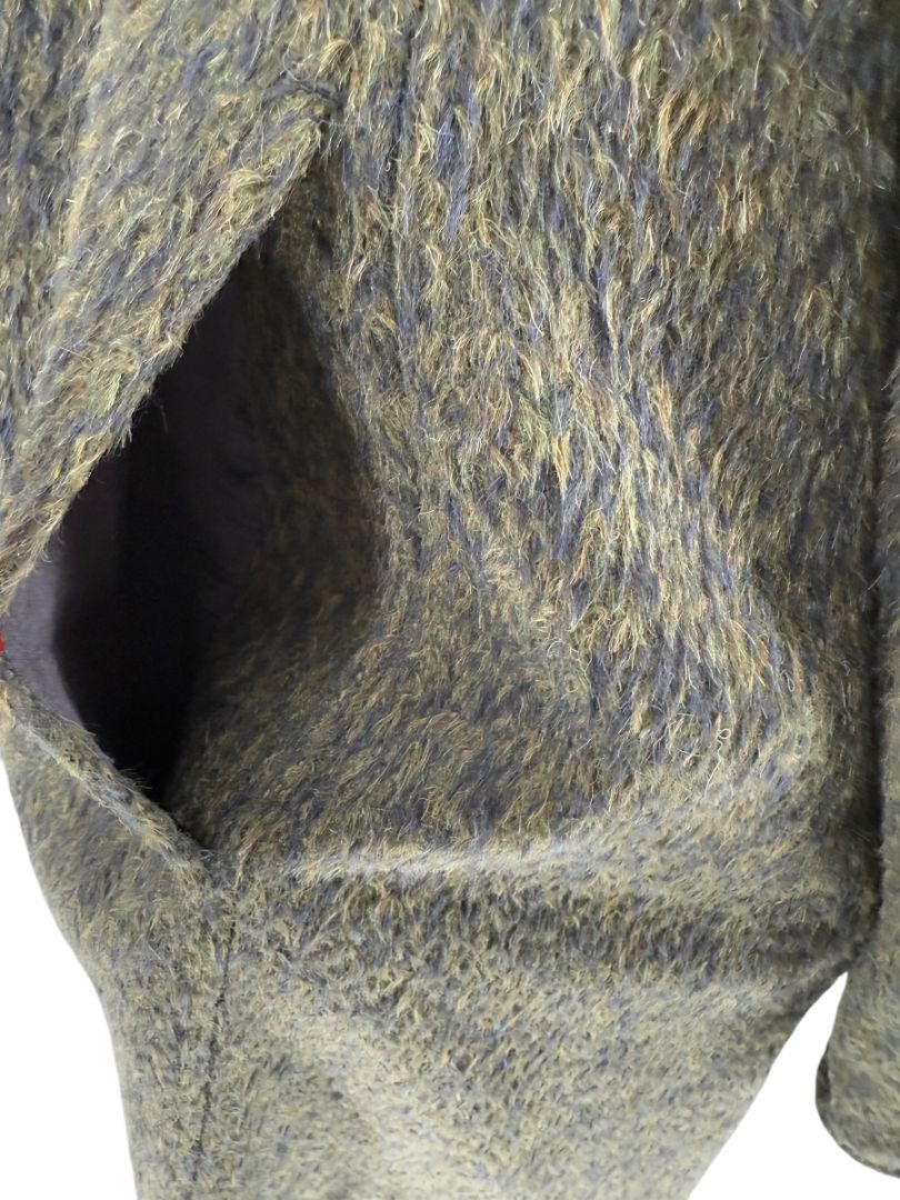 Jacobson’s Vintage Alpaca Swing Coat with Mink Fur Trim – Size 10