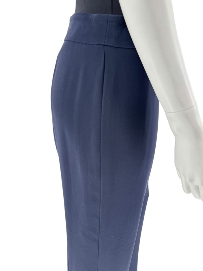 Giorgio Armani Navy Wide-Leg Cropped Trousers – Size IT 44