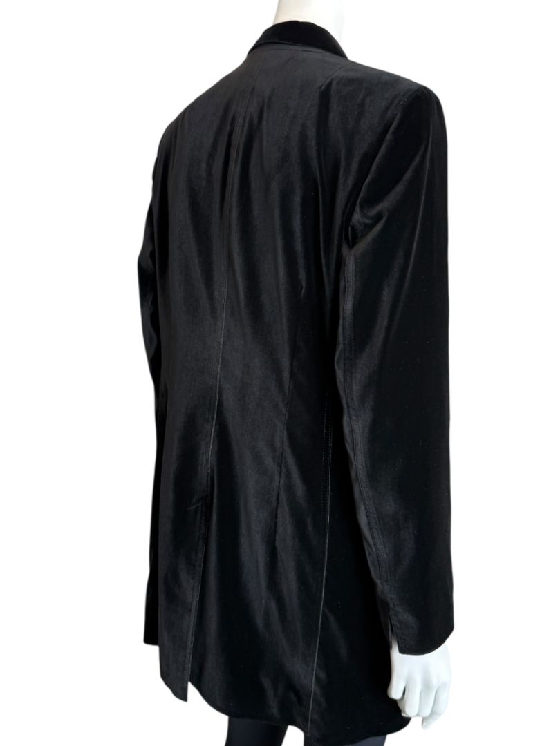 Akris Punto Black Velvet Single-Breasted Blazer – Size 10