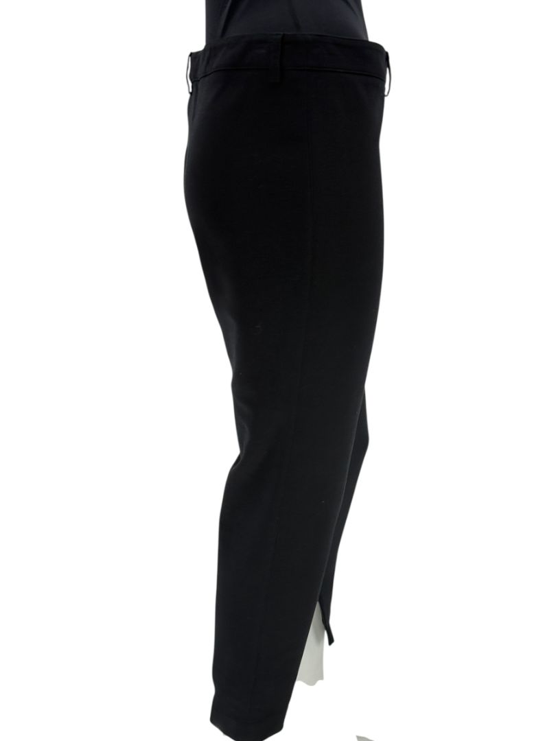 Alexander McQueen Black Wool-Cotton Blend Slim Pants with Ankle Zips – Size IT 46 (US 10)