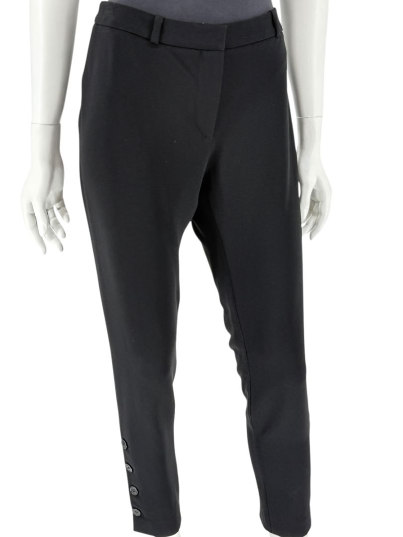 Akris Punto Grey Wool Suit with Purple Fleck Detailing – Size US 10