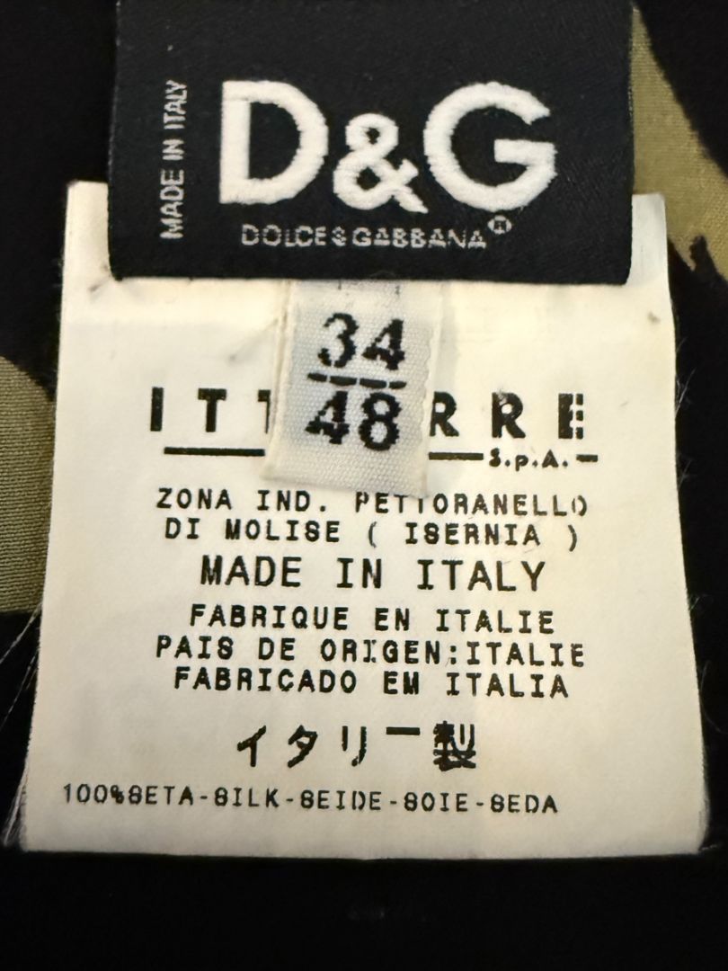 Dolce & Gabbana D&G Floral Silk Blouse – Size IT 48 / FR 44 / US 12