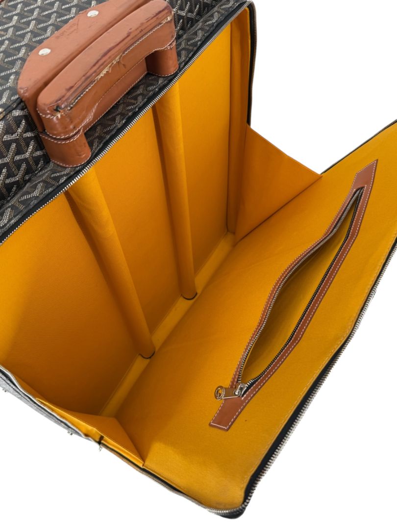 Goyard Goyardine Canvas Large Rolling Suitcase – 25.6" x 19.7" x 9.8"