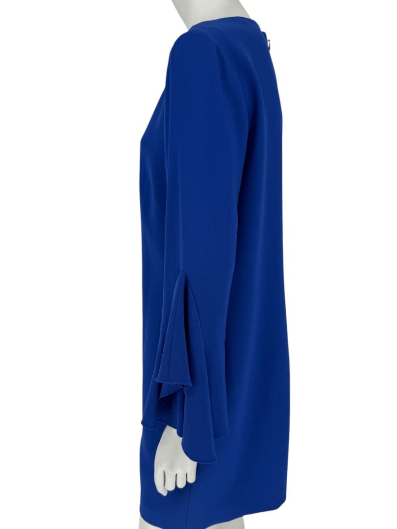 Elie Tahari Cobalt Blue Bell-Sleeve Shift Dress – Size 10
