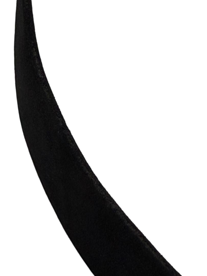 Chanel Ruthenium Chain-Fringe CC Belt – Black Suede – Very Good Condition
