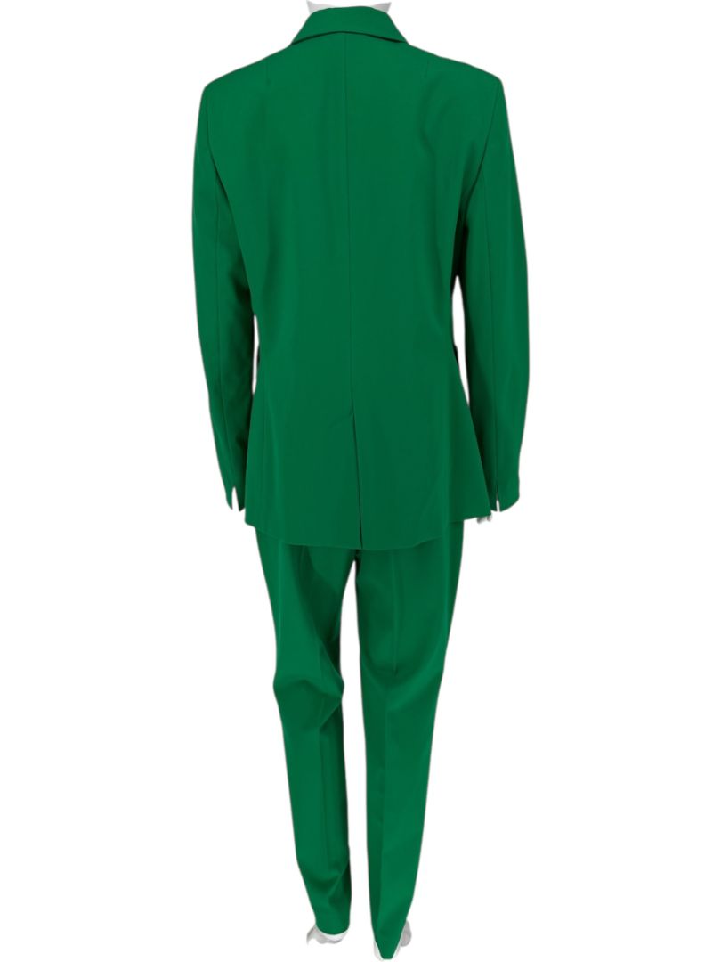 Akris Punto Emerald Green Wool Blend Pant Suit – Size 10