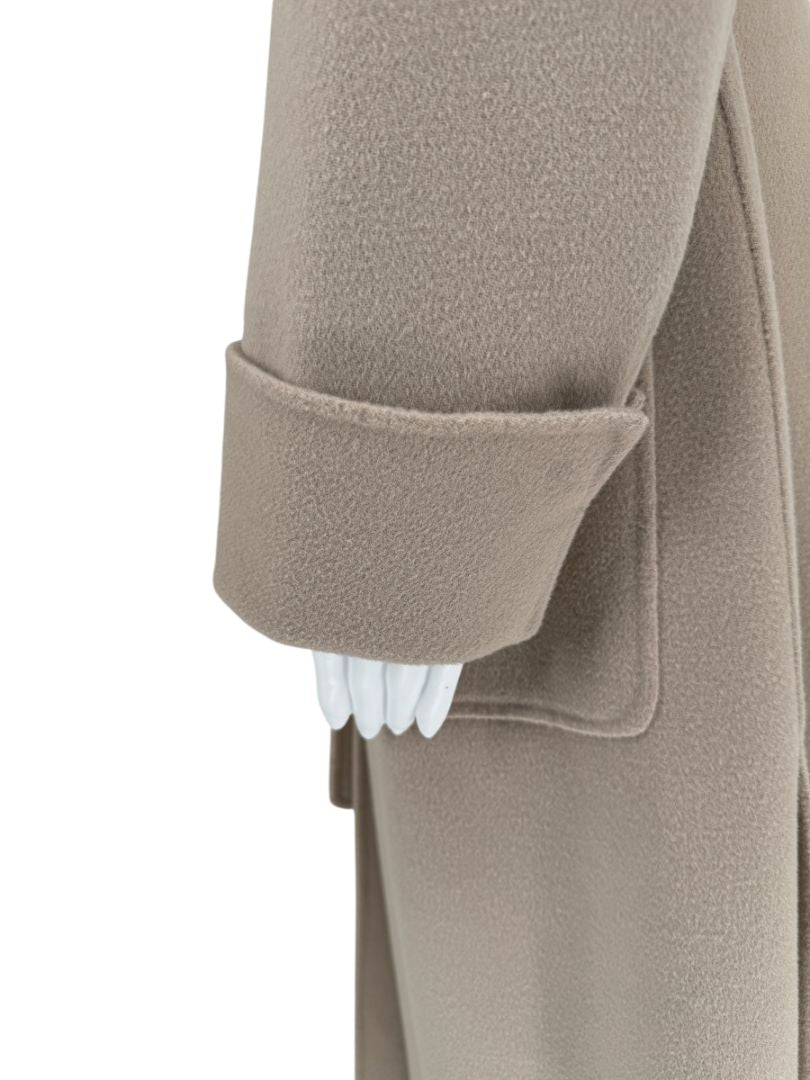 S Max Mara Camel Hooded Wrap Coat – Size 10 (IT 42)