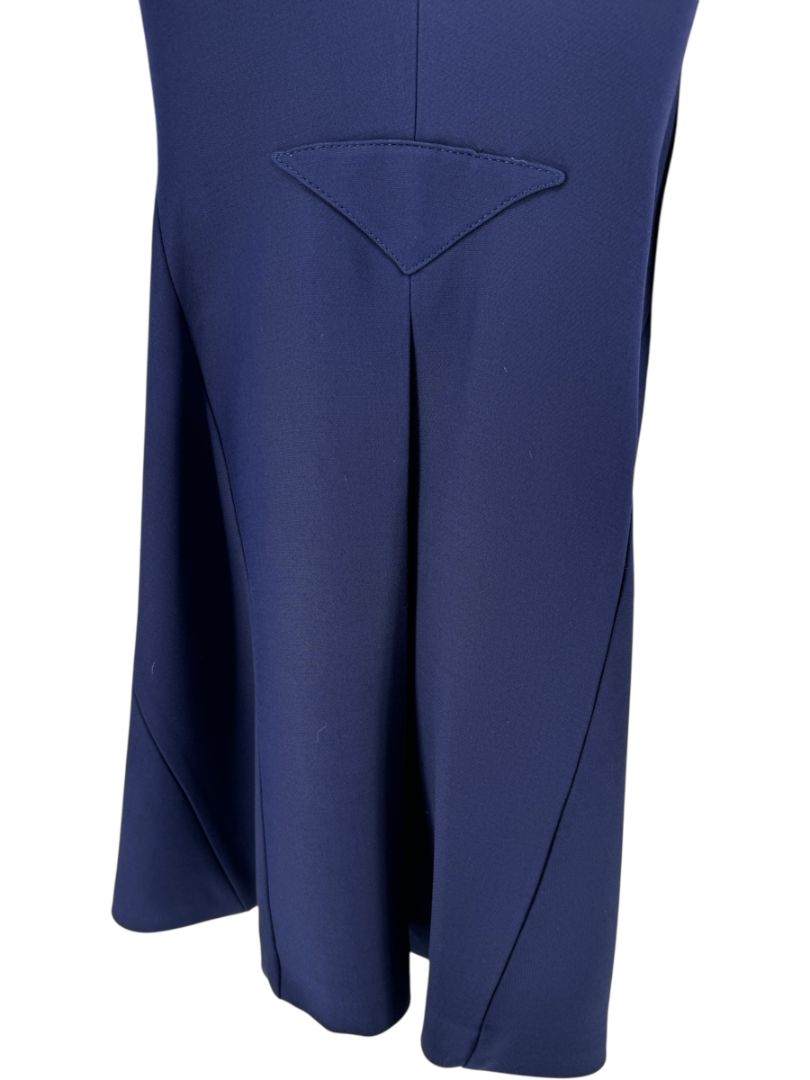 Derek Lam Navy Sleeveless Wool-Silk Blend Toggle Dress – Size IT 42 / US 6