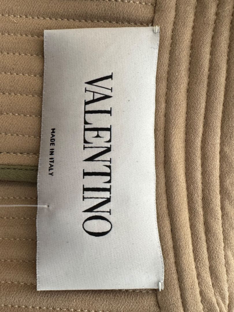 Valentino Camel Quilted Longline Trench Coat – Size IT 44 / US 10