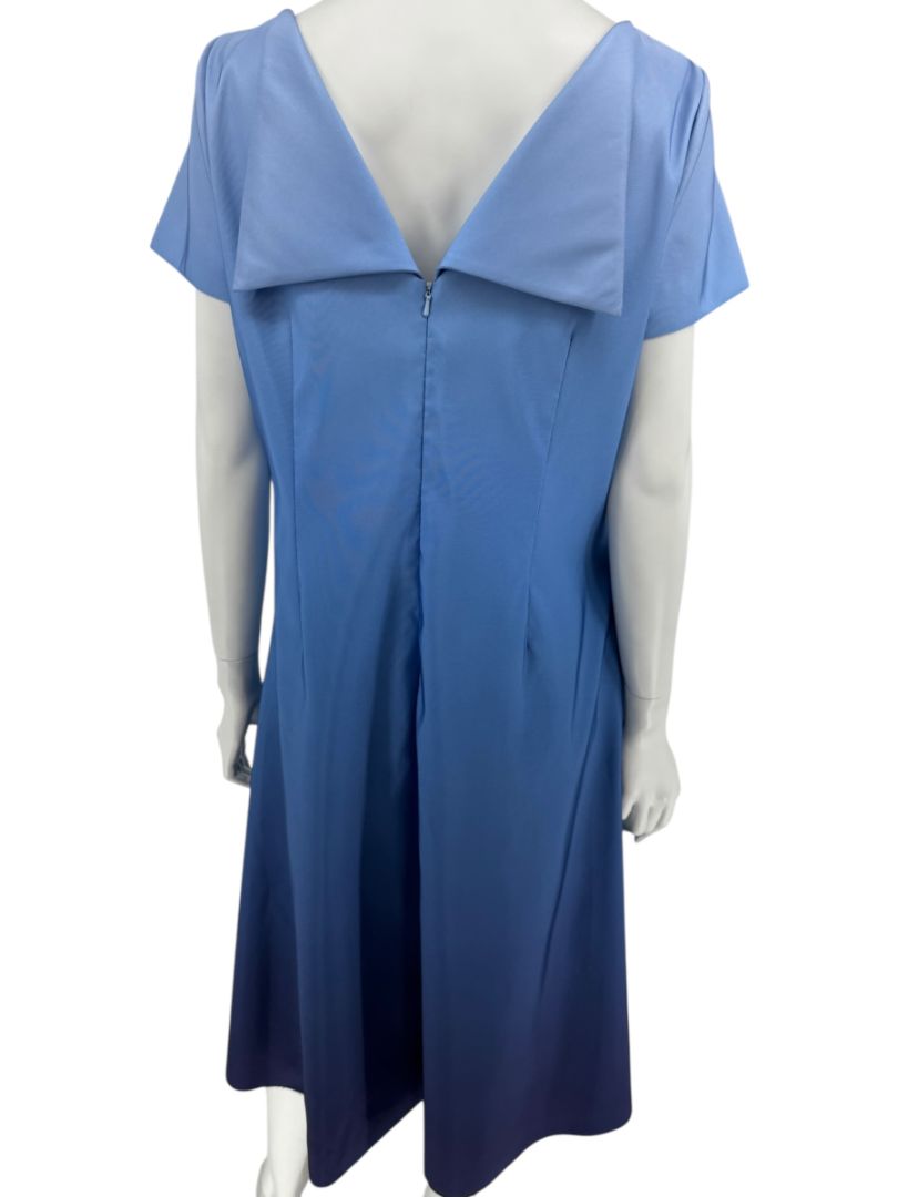 Pamella Roland Blue Ombré Cocktail Dress – Large