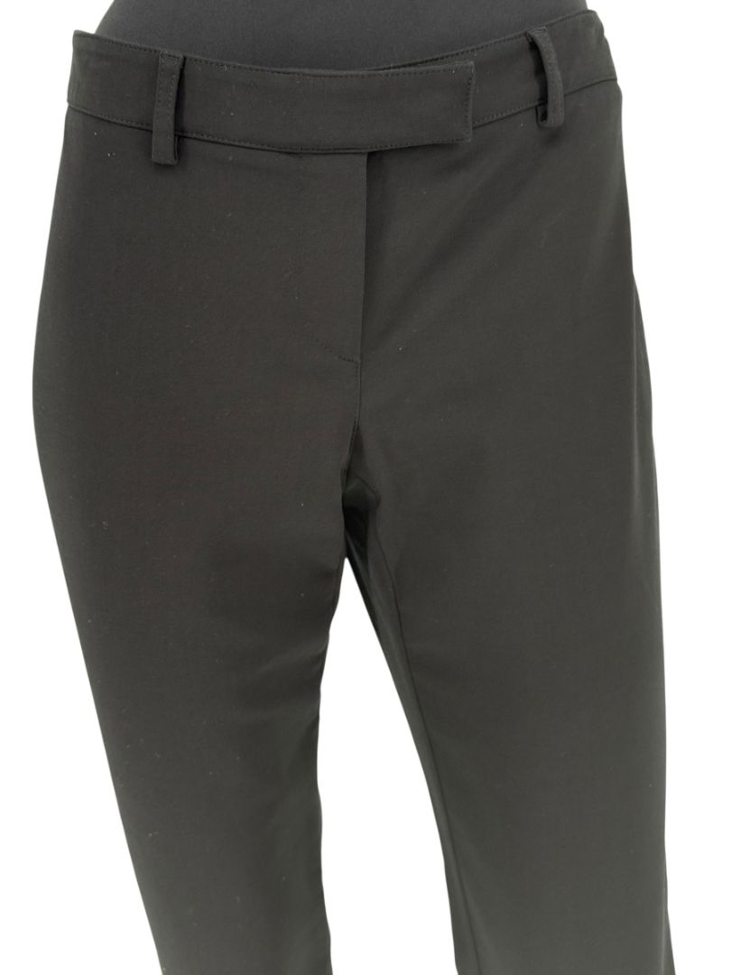 Alexander McQueen Black Wool-Cotton Blend Slim Pants with Ankle Zips – Size IT 46 (US 10)