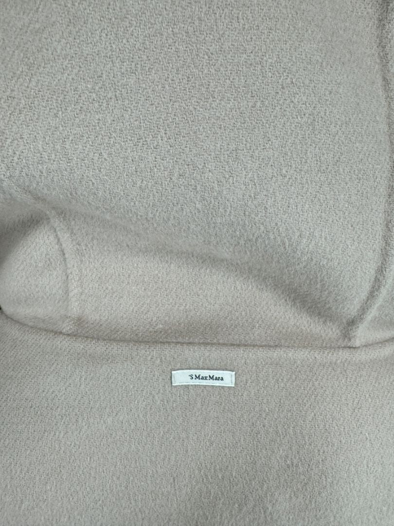 S Max Mara Camel Hooded Wrap Coat – Size 10 (IT 42)