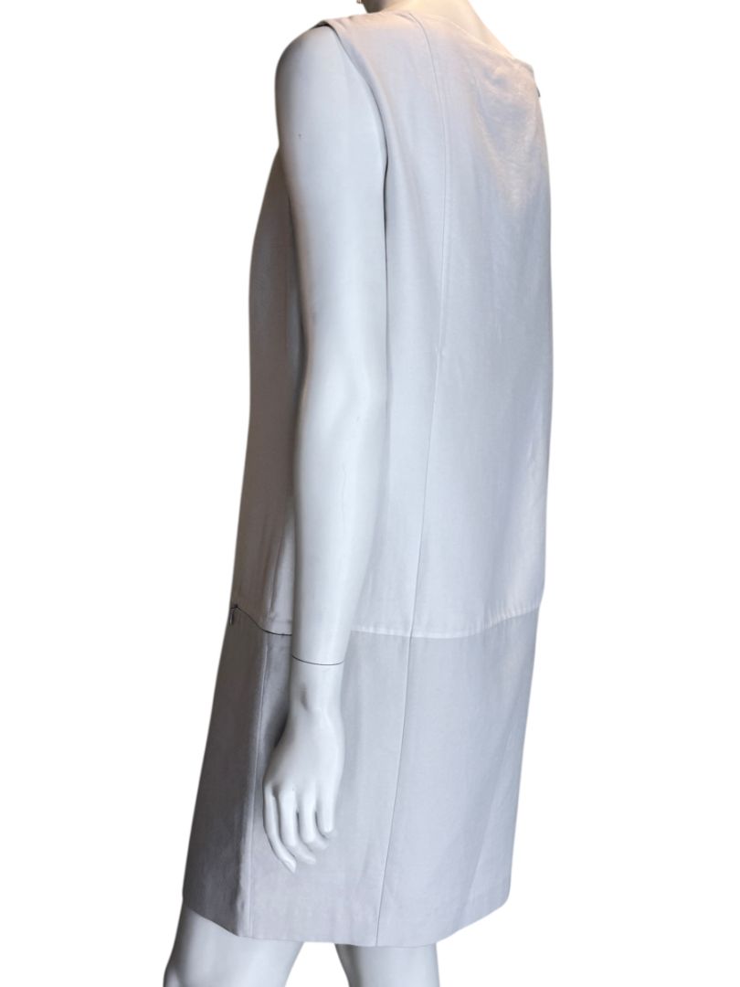 Akris Two-Tone Sleeveless Shift Dress – Size US 10
