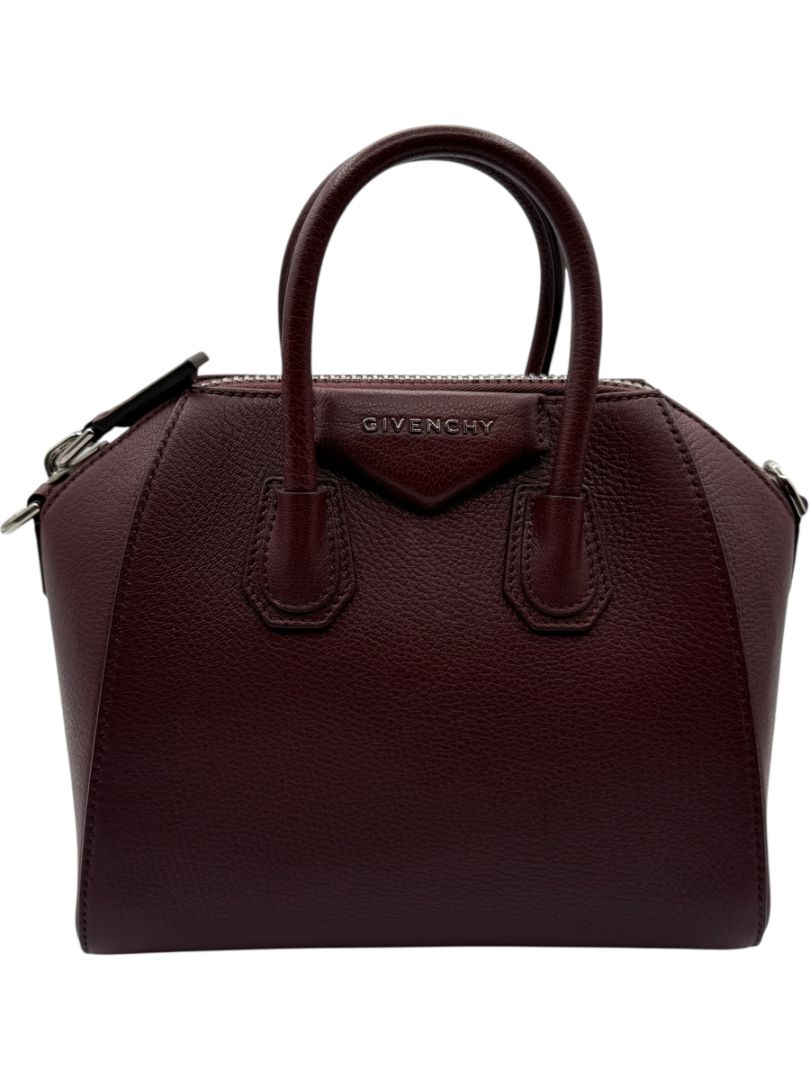 Givenchy Sugar Goatskin Mini Antigona Aubergine