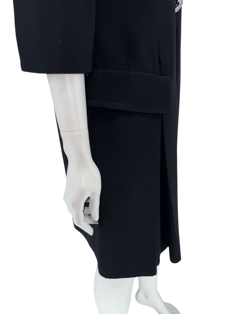 PRADA Black Embellished Collar Dress – Size IT 46