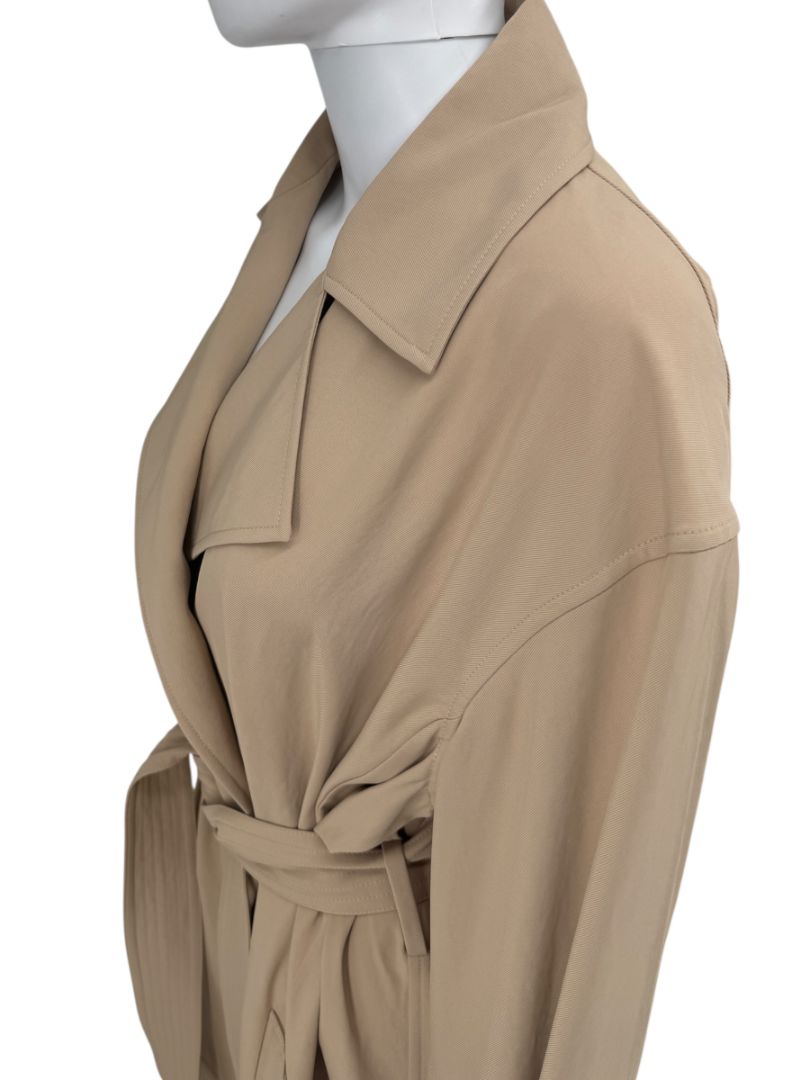 Victoria Beckham Camel Belted Trench Coat – Size US 6 / UK 10 / FR 38 / IT 42