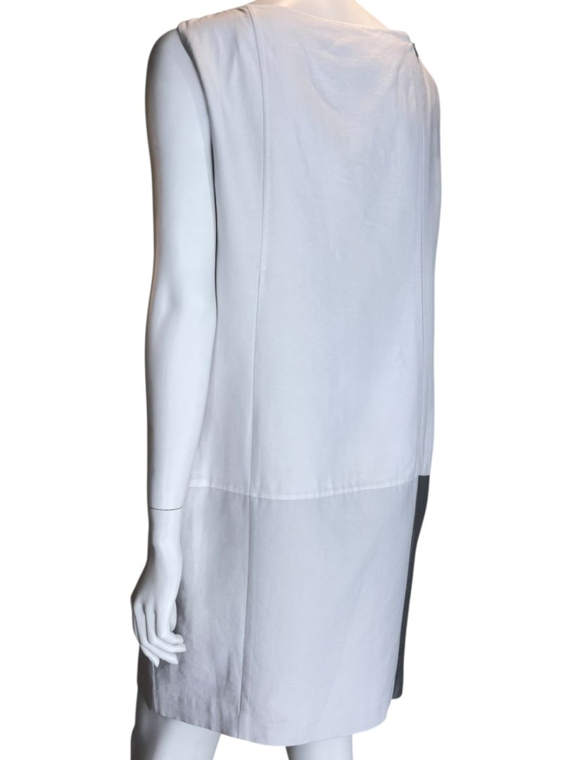 Akris Two-Tone Sleeveless Shift Dress – Size US 10