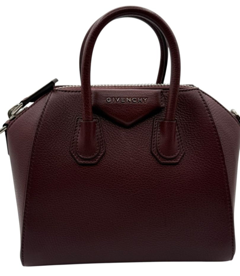 Givenchy Sugar Goatskin Mini Antigona Aubergine
