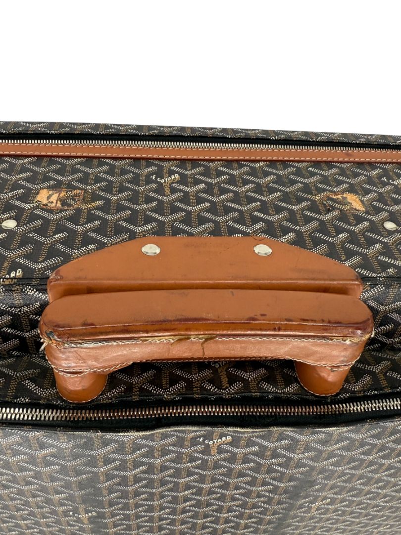 Goyard Goyardine Canvas Large Rolling Suitcase – 25.6" x 19.7" x 9.8"