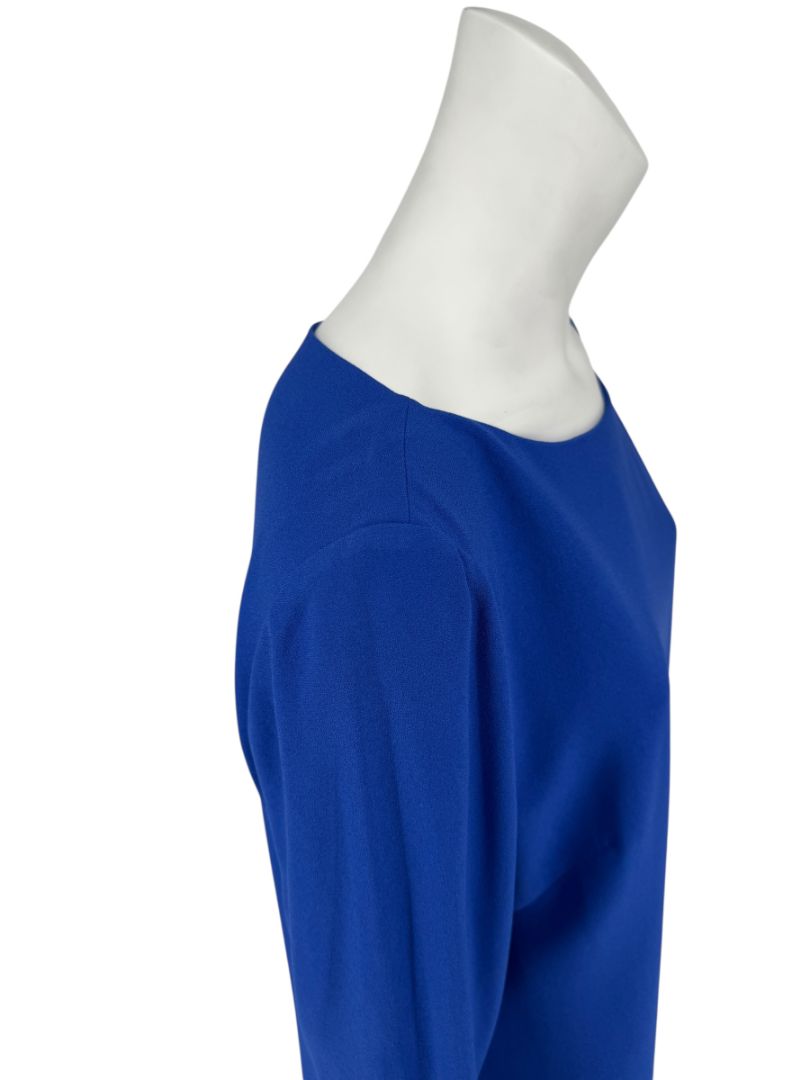 Elie Tahari Cobalt Blue Bell-Sleeve Shift Dress – Size 10