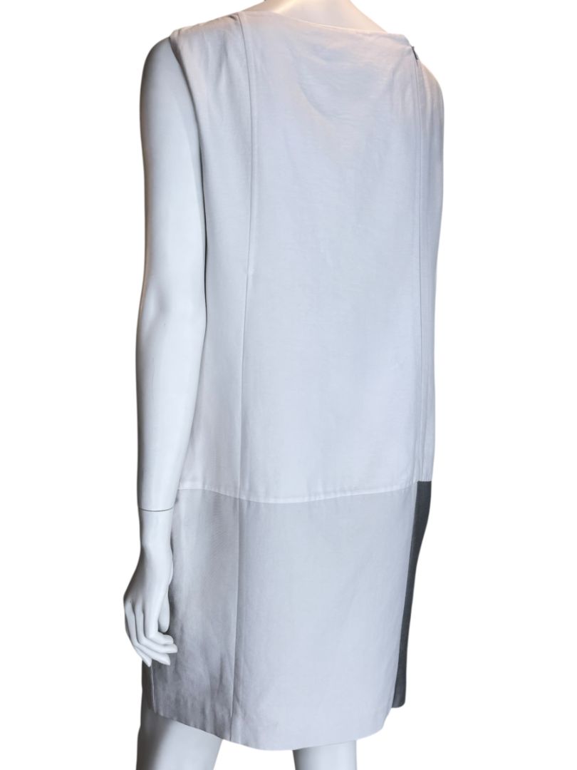 Akris Two-Tone Sleeveless Shift Dress – Size US 10