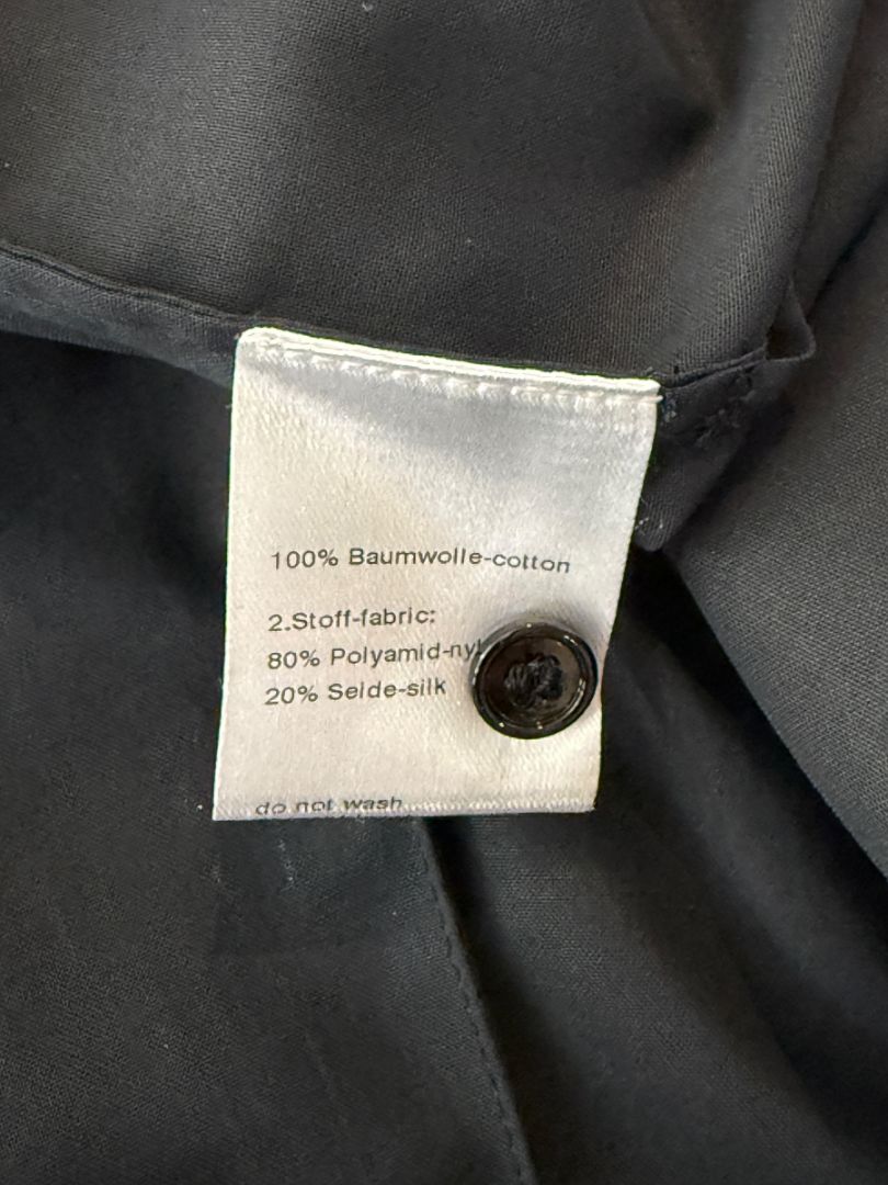 Akris Bergdorf Goodman Black Sleeveless Sheer Silk & Cotton Tie-Front Blouse – Size 10