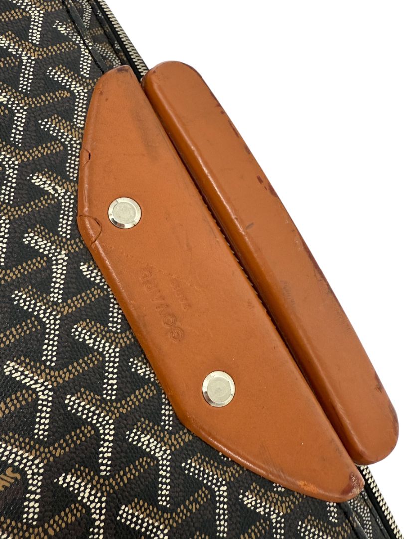 Goyard Goyardine Canvas Large Rolling Suitcase – 25.6" x 19.7" x 9.8"