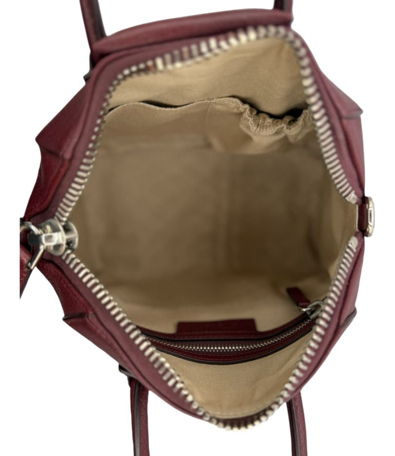Givenchy Sugar Goatskin Mini Antigona Aubergine