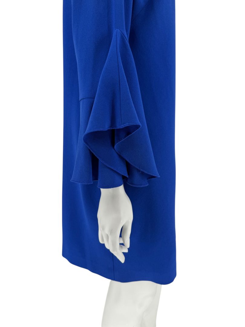 Elie Tahari Cobalt Blue Bell-Sleeve Shift Dress – Size 10