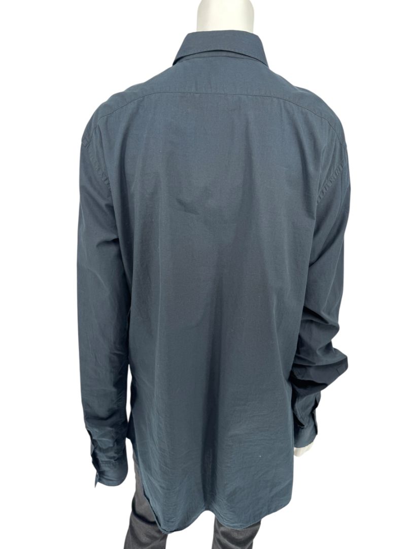 Galliano Gazette Oversized Graphic Cotton Shirt – Size 54 (Men's)