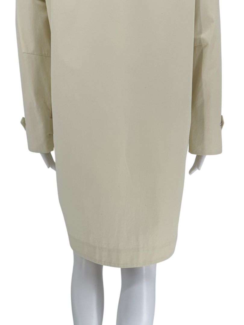 A-K-R-I-S- Cream Magnetic Closure Cotton Coat – Size 6