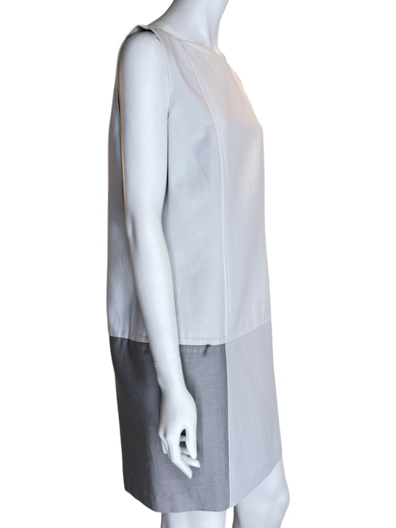 Akris Two-Tone Sleeveless Shift Dress – Size US 10