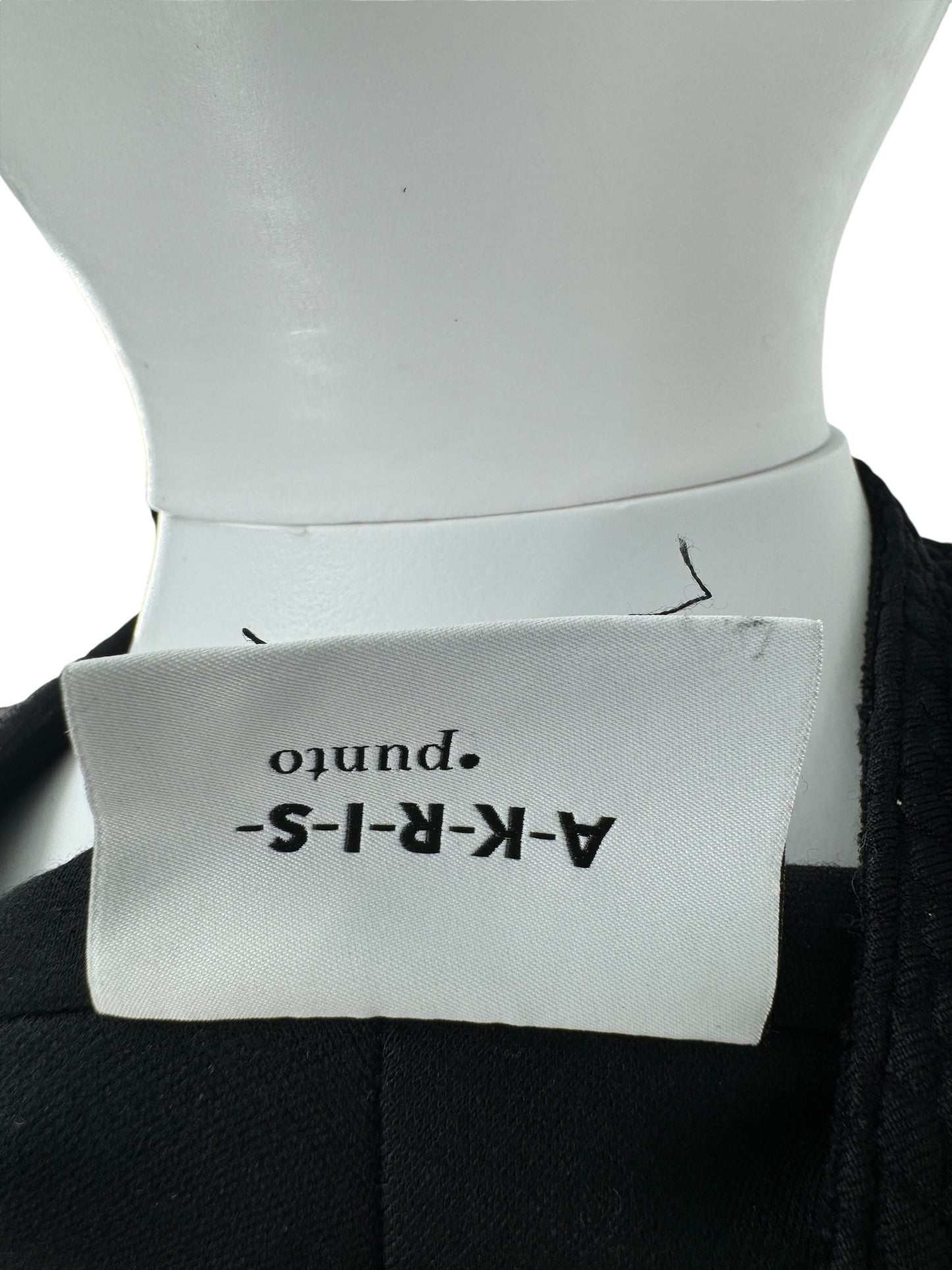 Akris Punto Black Honeycomb Zip Jacket - Size 10